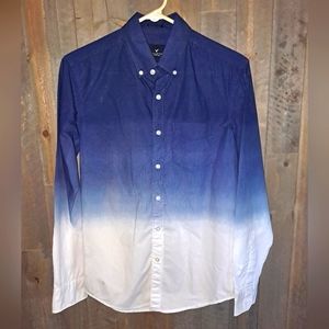 Men's Small American Eagle Nice Long Sleeve Button Down Shirt